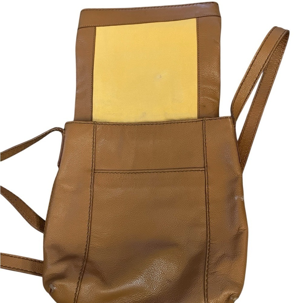 Isabella Fiore Camel 🐪 Tan Crossbody Bag with woven detail and tassel - Picture 5 of 7